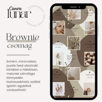 brownie instagram puzzle feed csomag